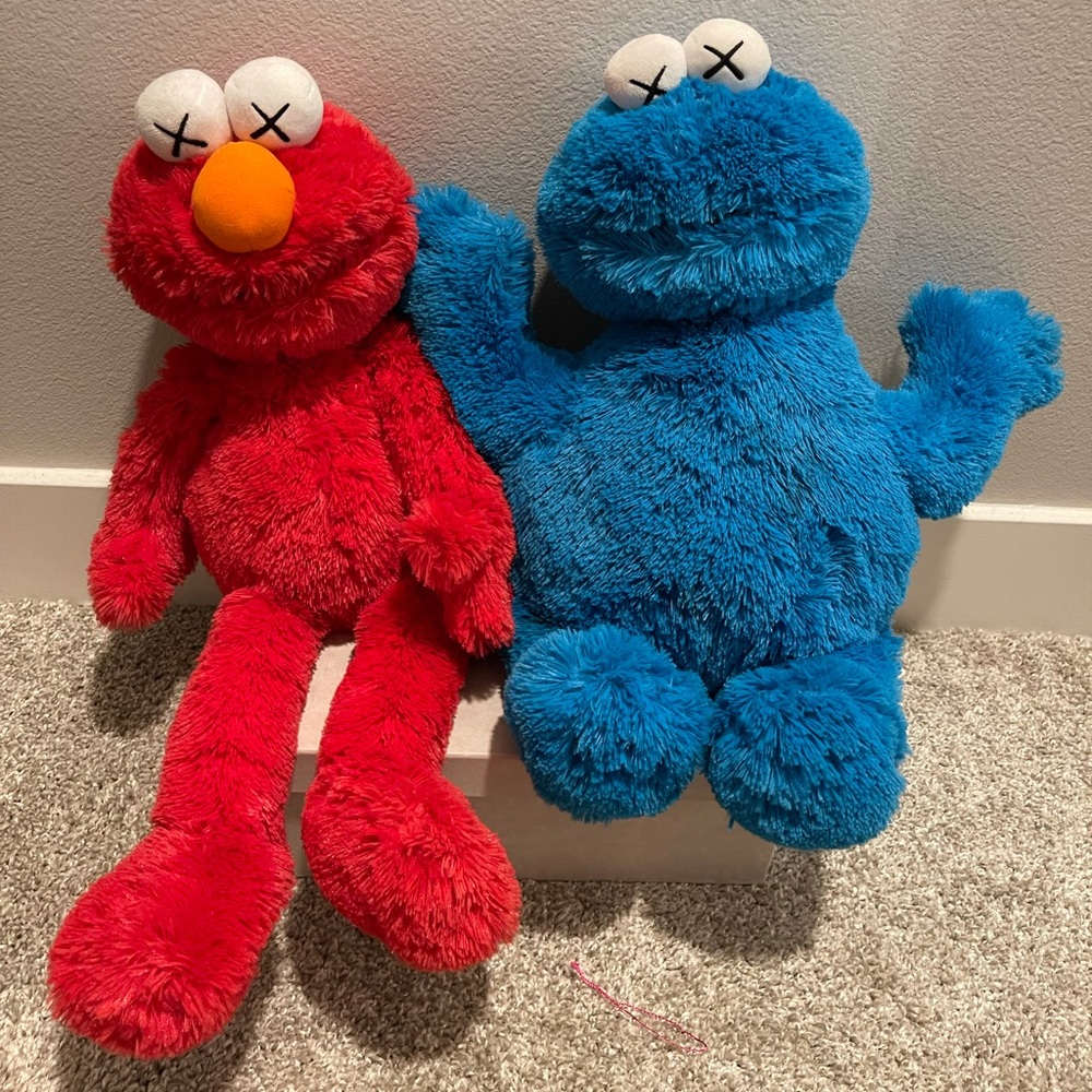 KAWS Sesame Street Elmo & Cookie Monster